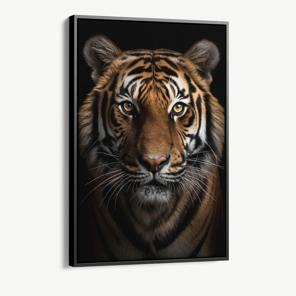"The Tiger" Glas & Canvas