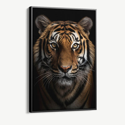 "The Tiger" Glas & Canvas