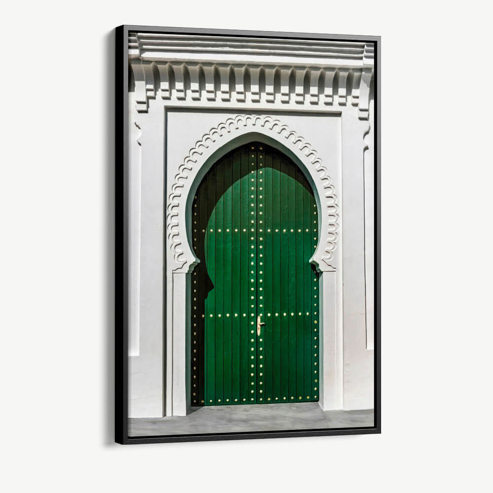 Green Door Marrakech Glas & Canvas