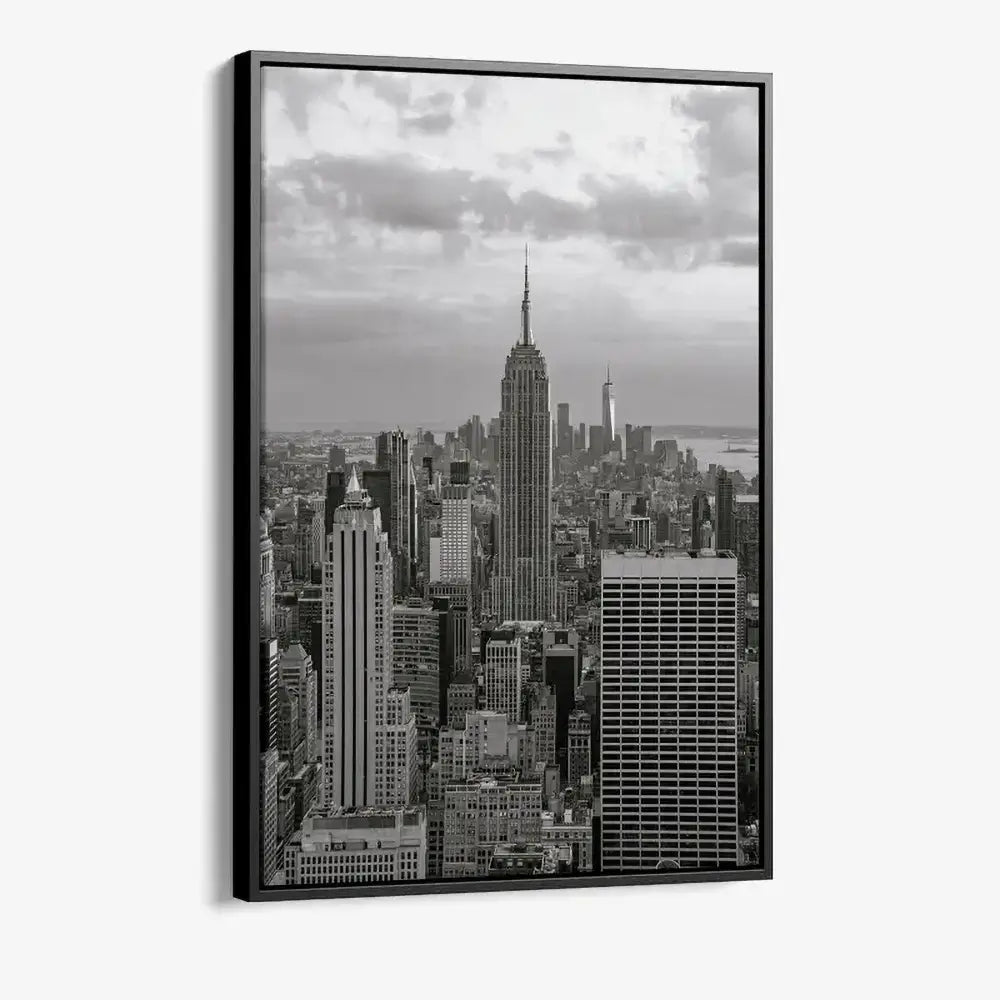 Steel Horizon New York Glas & Canvas