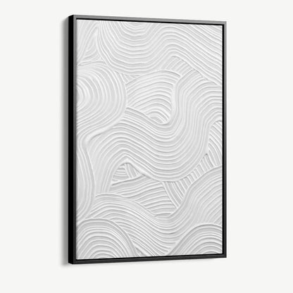 White Painting Glas & Canvas