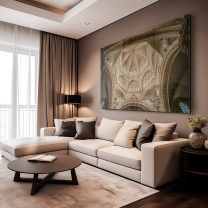 Dome of the Church of Valencia Glas & Canvas