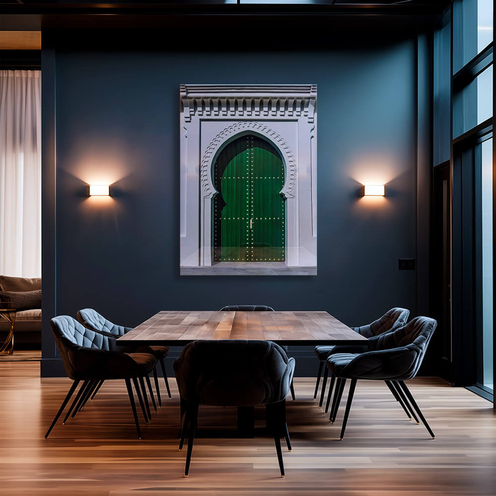 Green Door Marrakech Glas & Canvas