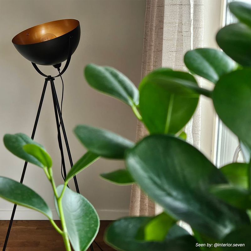 Moderne vloerlamp goud, Brenna