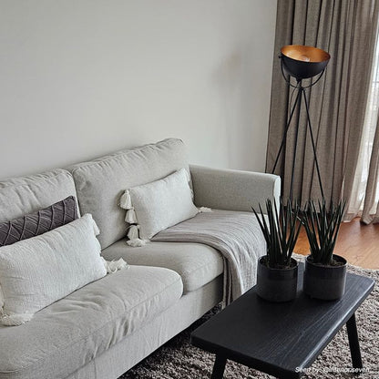 Moderne vloerlamp goud, Brenna