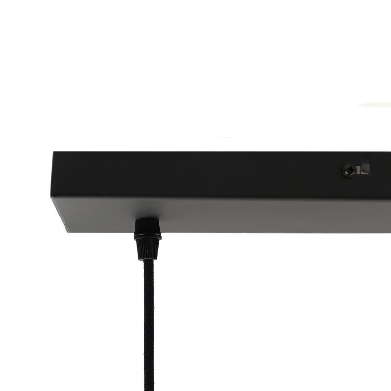 Zwarte Wiro hanglamp met 3 ronde, 20cm, kappen