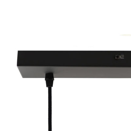 Zwarte Wiro hanglamp met 3 ronde, 20cm, kappen