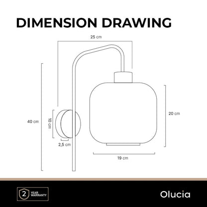 Design wandlamp amber, Charlois