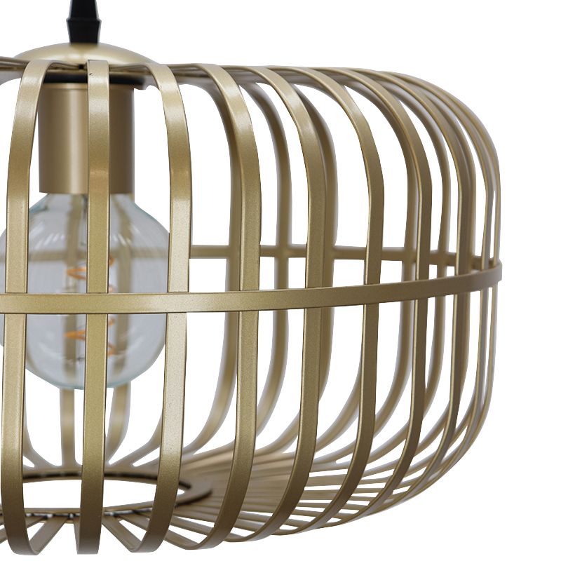 Industriële hanglamp goud, Tobi