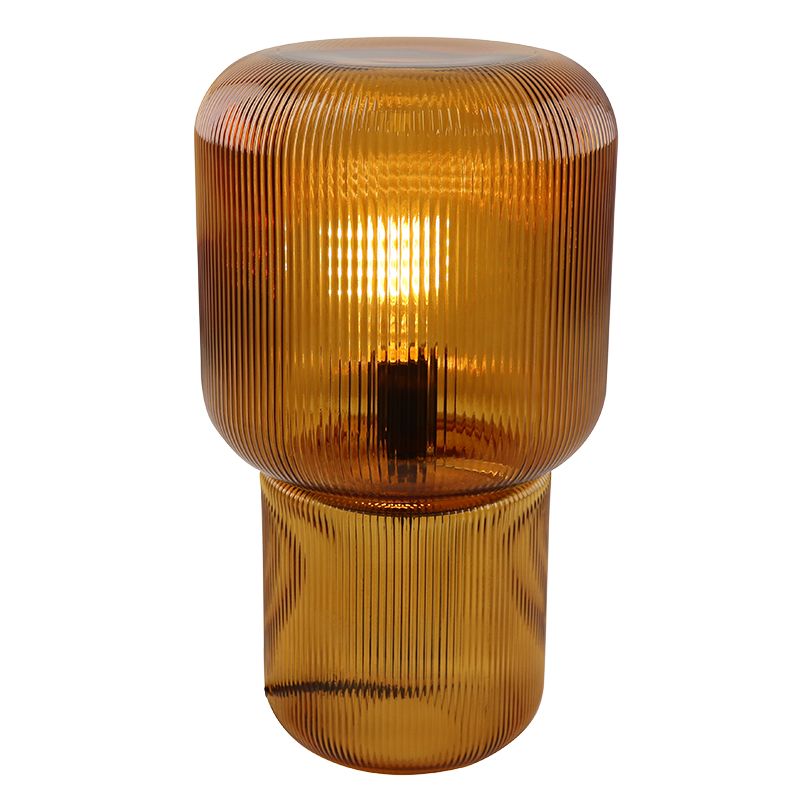 Design tafellamp bruin, Chelsea, met schakelaar