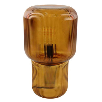 Design tafellamp bruin, Chelsea, met schakelaar