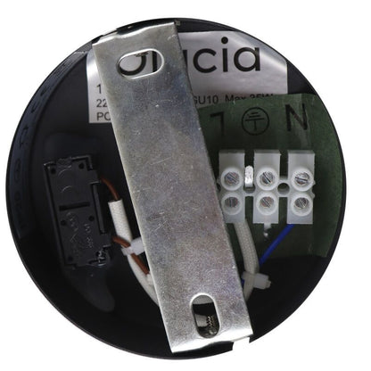 Moderne wandspot zwart, Elena, met schakelaar