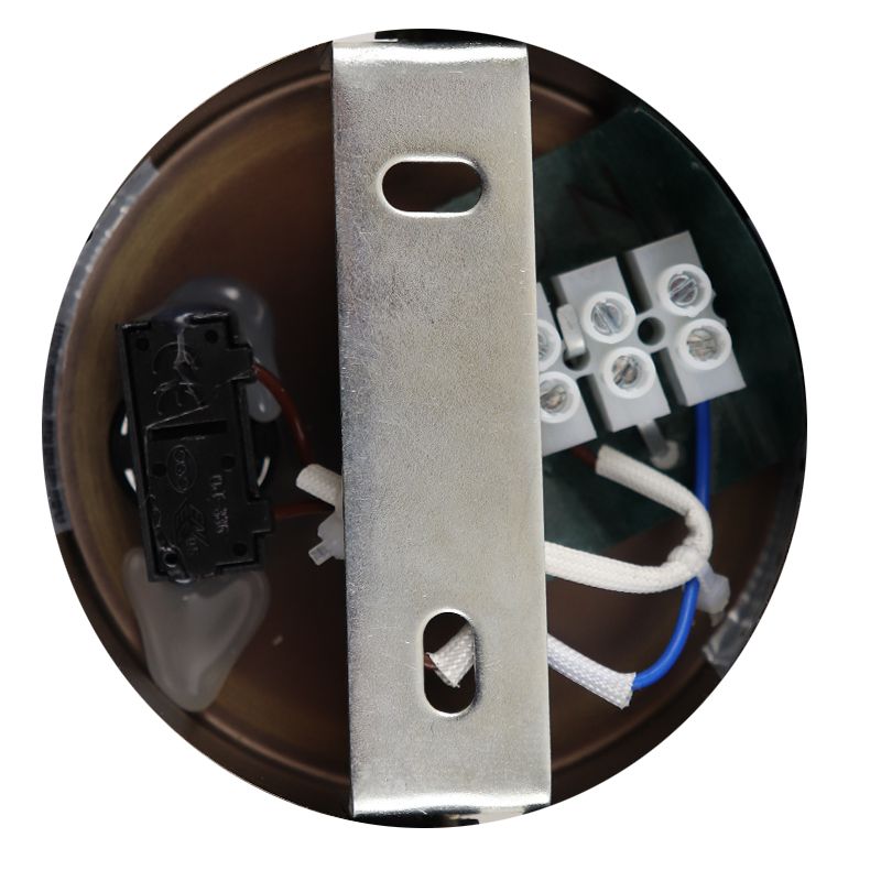 Moderne wandlamp brons, Elena, met schakelaar