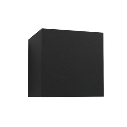 Zwarte up-down wandlamp Dion, 6W, warm wit, lichtstraal instelbaar, IP65