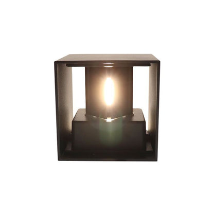 Zwarte up-down wandlamp Dion, 6W, warm wit, lichtstraal instelbaar, IP65
