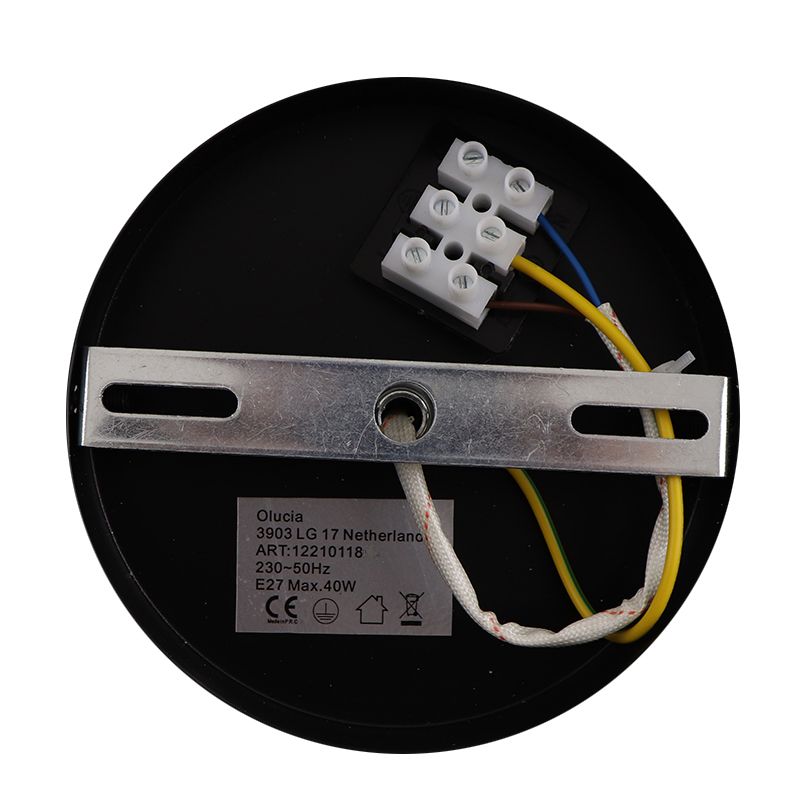 Landelijke plafondlamp bruin, Pippa