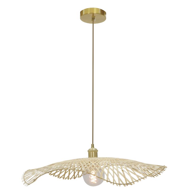 Bamboe hanglamp bruin, Romee