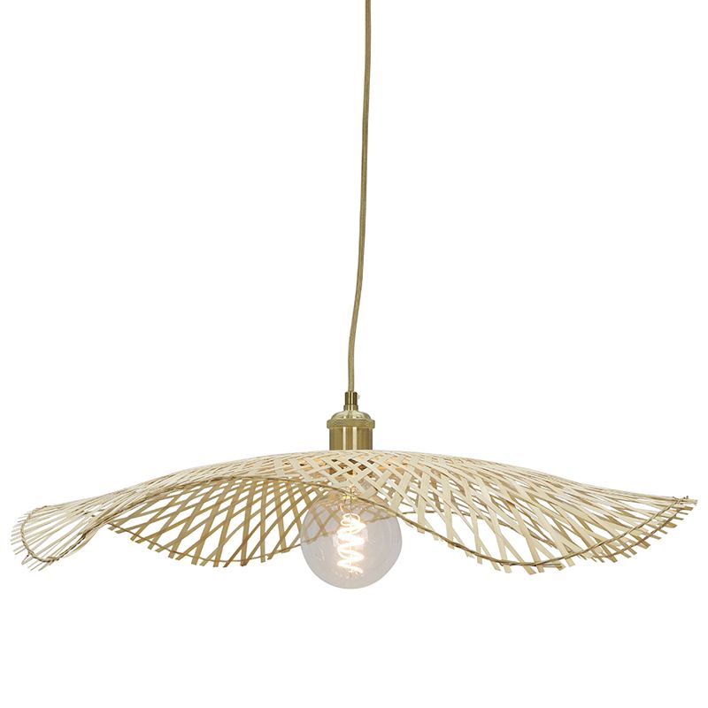 Bamboe hanglamp bruin, Romee