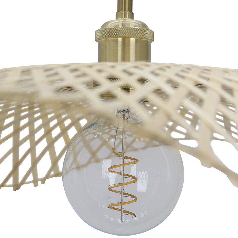 Bamboe hanglamp bruin, Romee