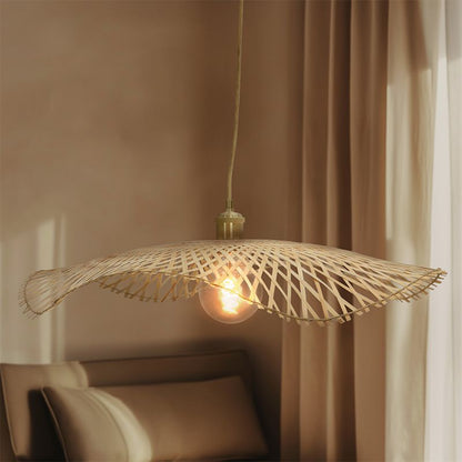 Bamboe hanglamp bruin, Romee