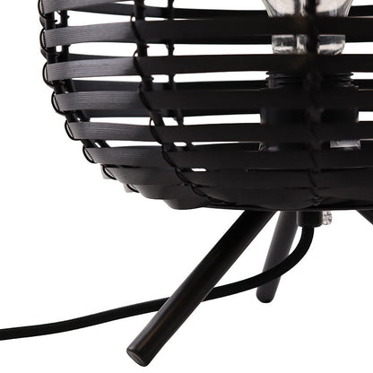 Industriële tafellamp zwart, Pinar, met schakelaar