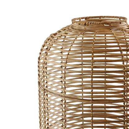 Rotan vloerlamp bruin, Pinar, met schakelaar