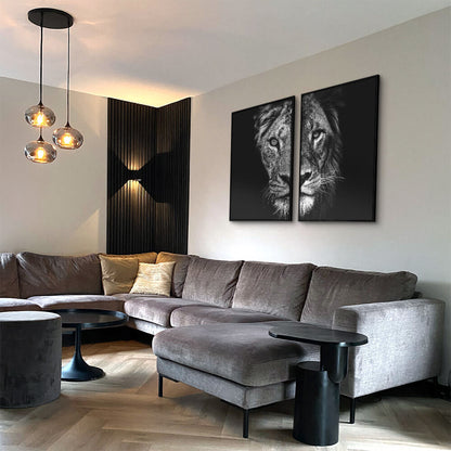 Bundle: "Lion & Lioness III" (2x) Glas & Canvas