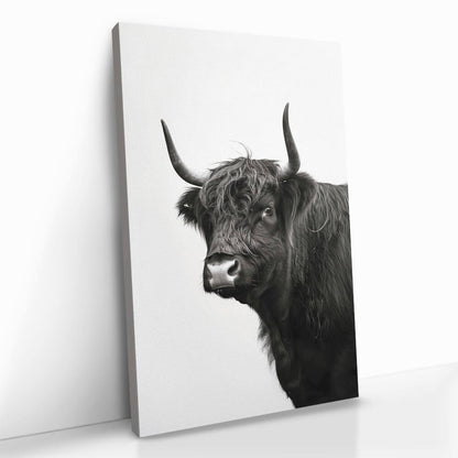 "B&W Muscox II" Glas & Canvas