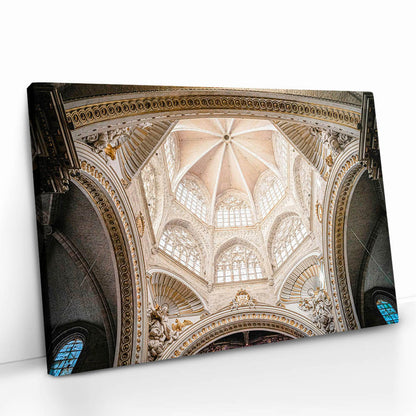 Dome of the Church of Valencia Glas & Canvas