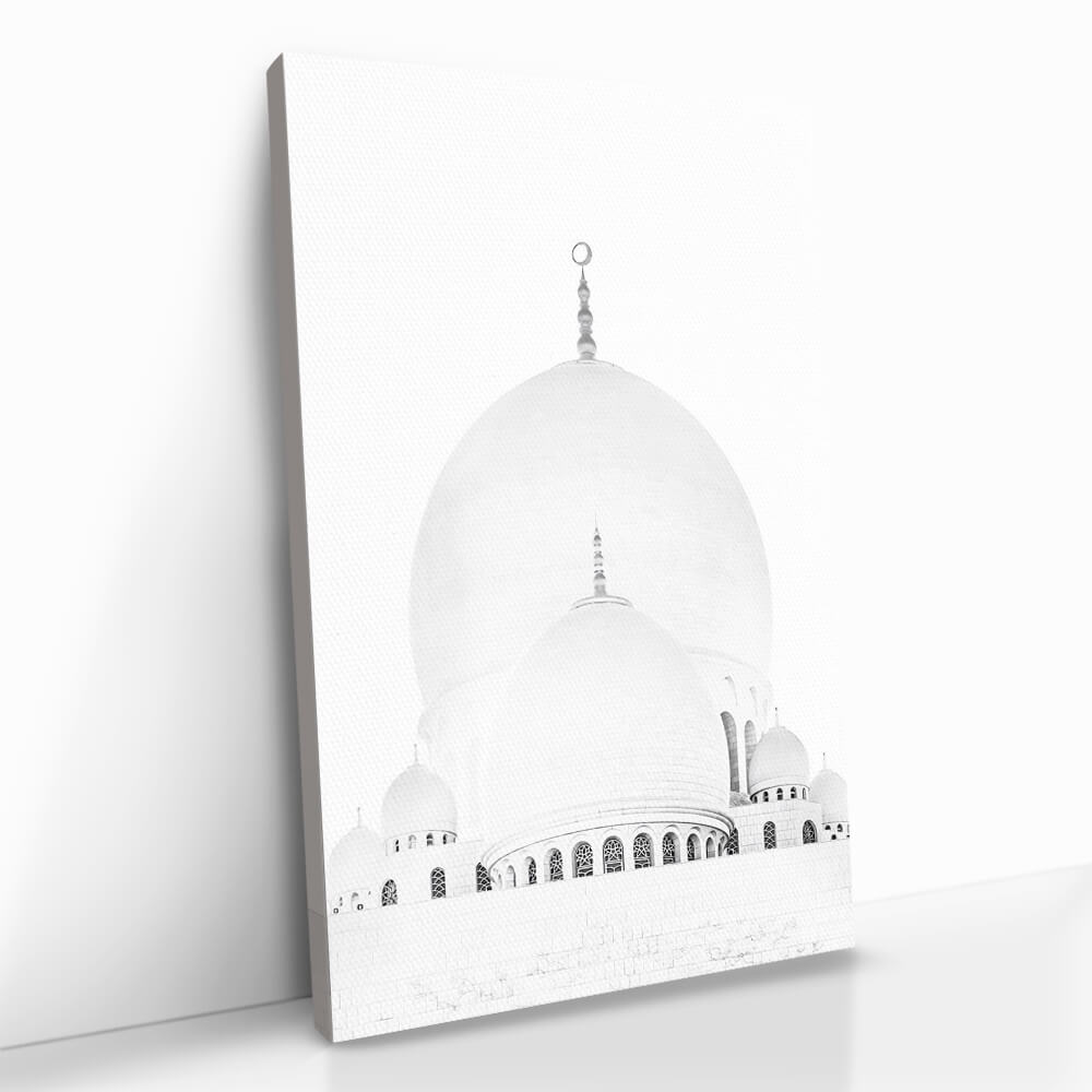 "Grand Mosque Abu Dhabi" Glas & Canvas