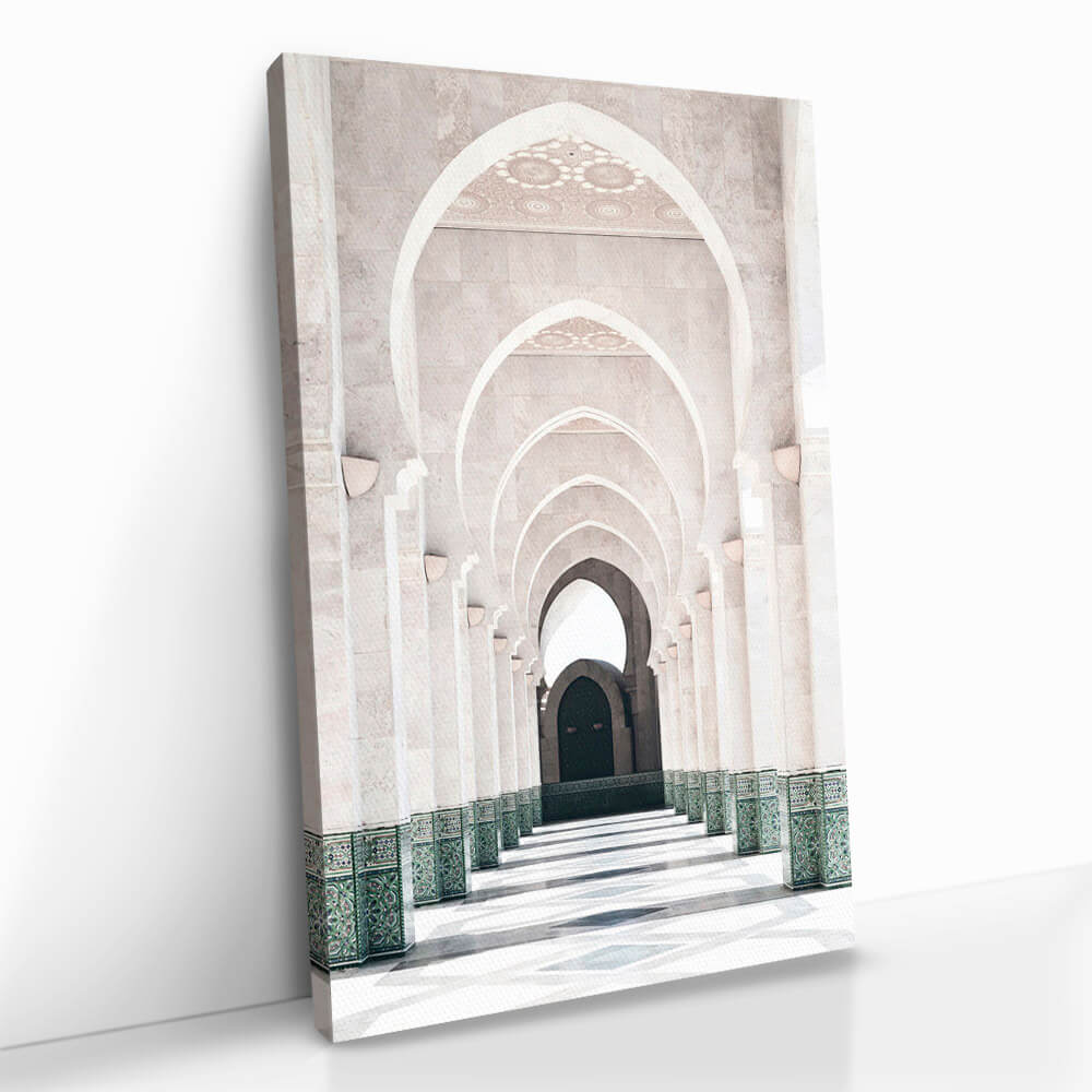 Moroccan Arcade Glas & Canvas