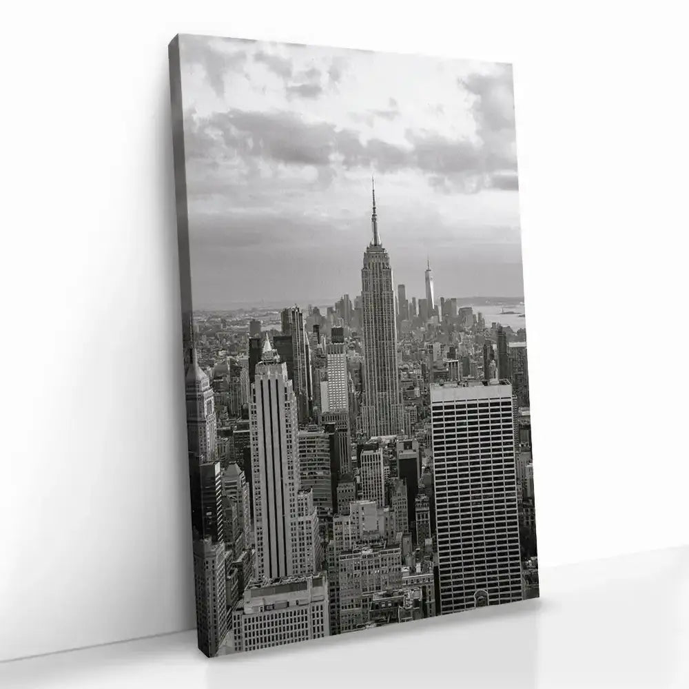 Steel Horizon New York Glas & Canvas