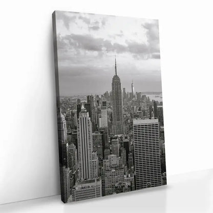 Steel Horizon New York Glas & Canvas