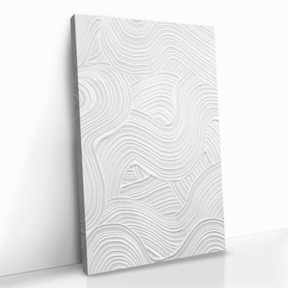 White Painting Glas & Canvas