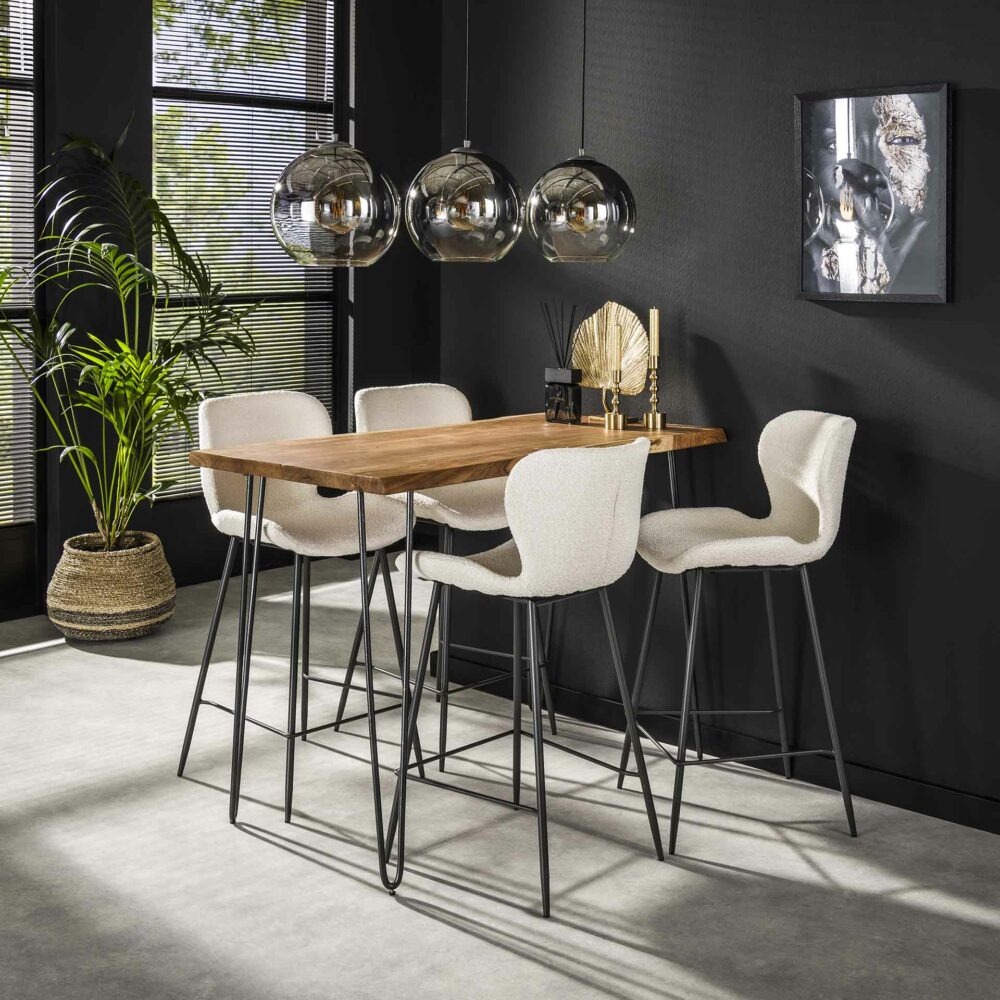 Bartafel edge 130 / Massief acacia naturel