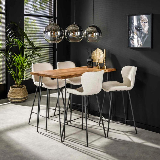 Bartafel edge 130 / Massief acacia naturel