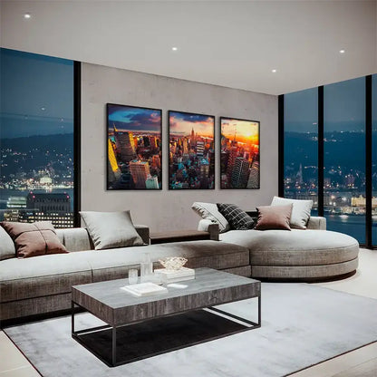 Bundle Sunset Midtown New York (3x) – Glas & Canvas