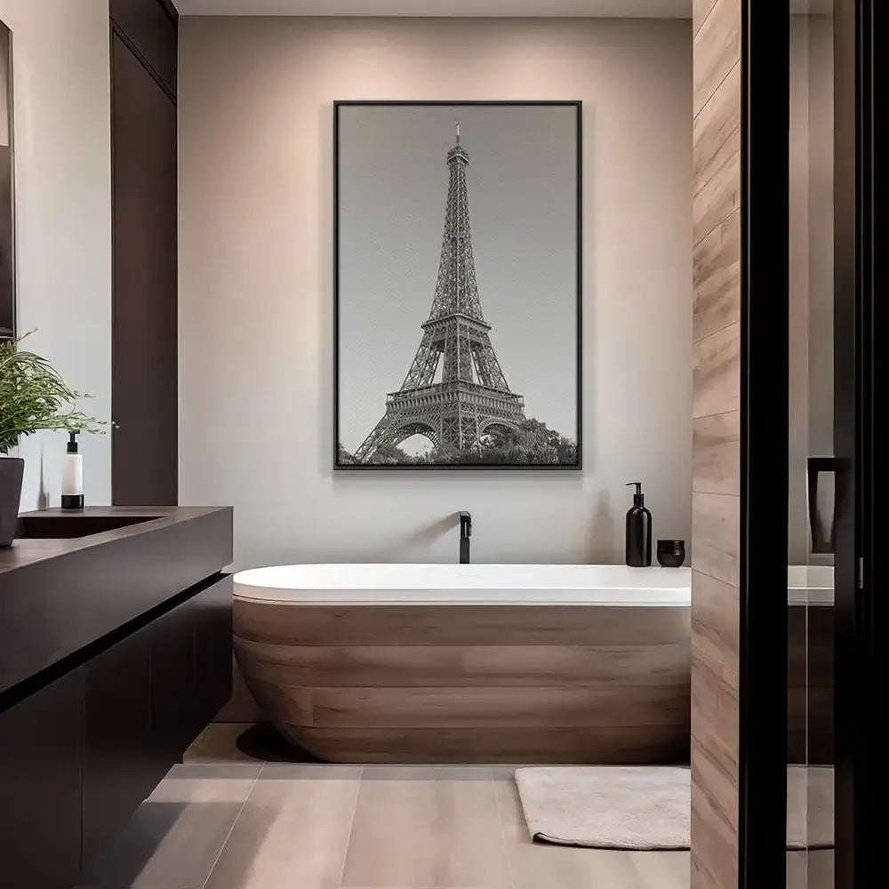 "Parisian Sentinel" Glas & Canvas