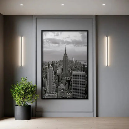 Steel Horizon New York Glas & Canvas