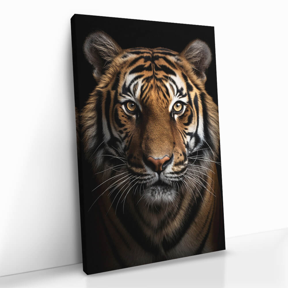 "The Tiger" Glas & Canvas