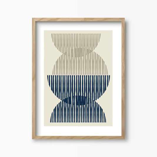 Whole Green Dark Blue Kunst Print