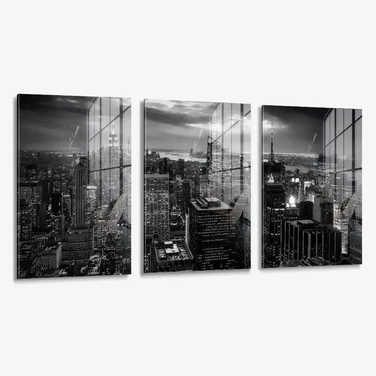 Bundle Monochrome Citadel New York (3x) – Glas & Canvas