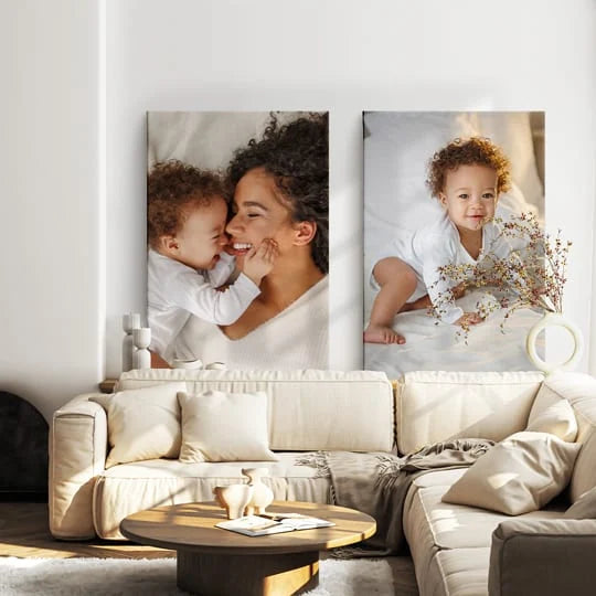 Eigen foto op canvas