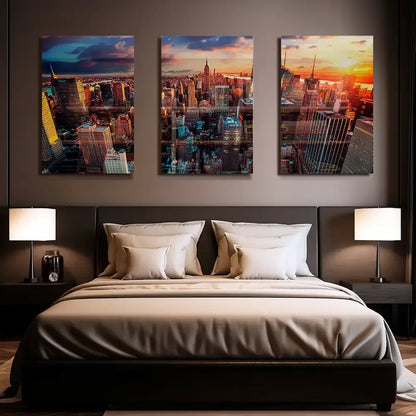 Bundle Sunset Midtown New York (3x) – Glas & Canvas