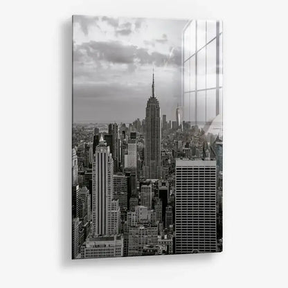Steel Horizon New York Glas & Canvas
