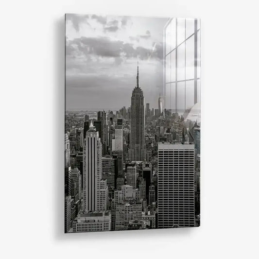 Steel Horizon New York Glas & Canvas