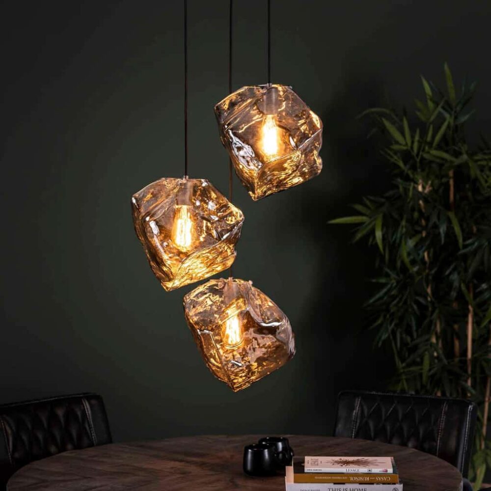 Hanglamp 3L Meteor stepped