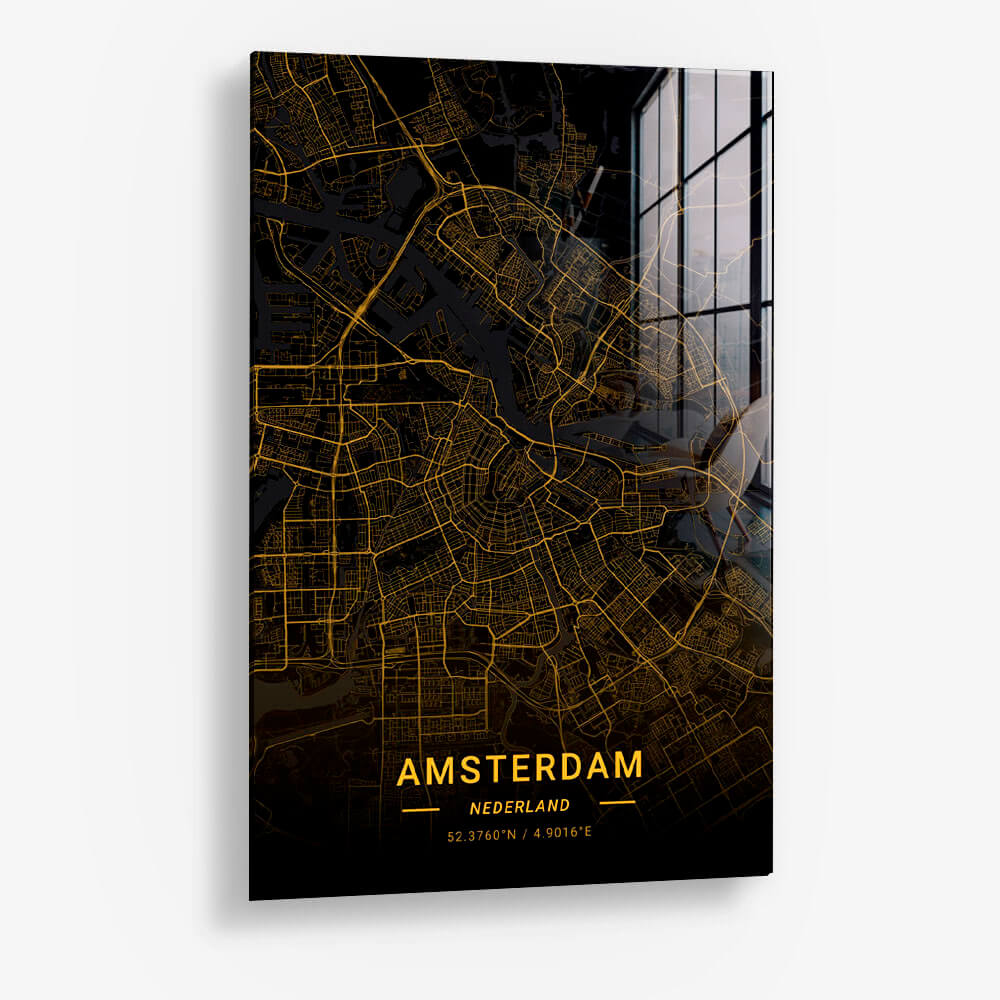 Amsterdam Gold Glas & Canvas