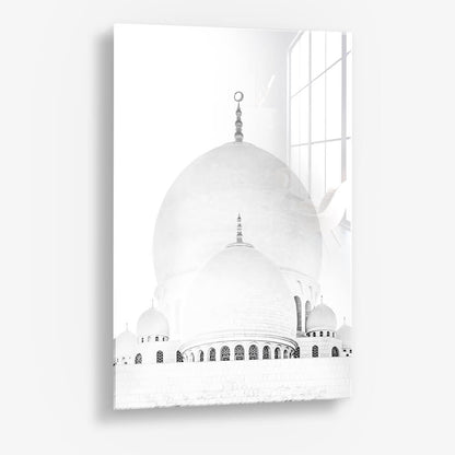 "Grand Mosque Abu Dhabi" Glas & Canvas
