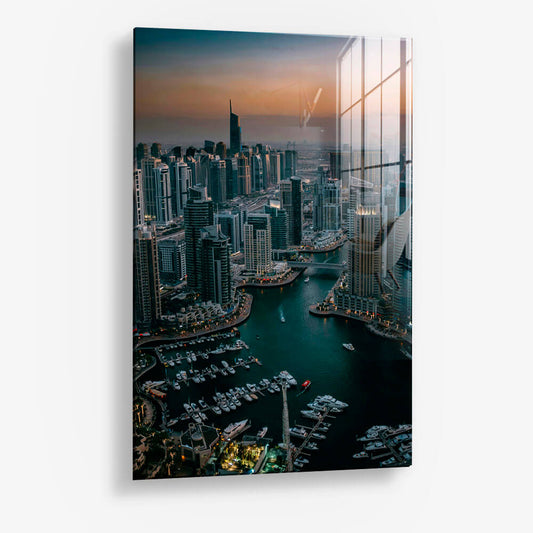 Marina Bay II Glas & Canvas